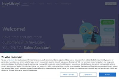 heyLibby Sales Assistant preview